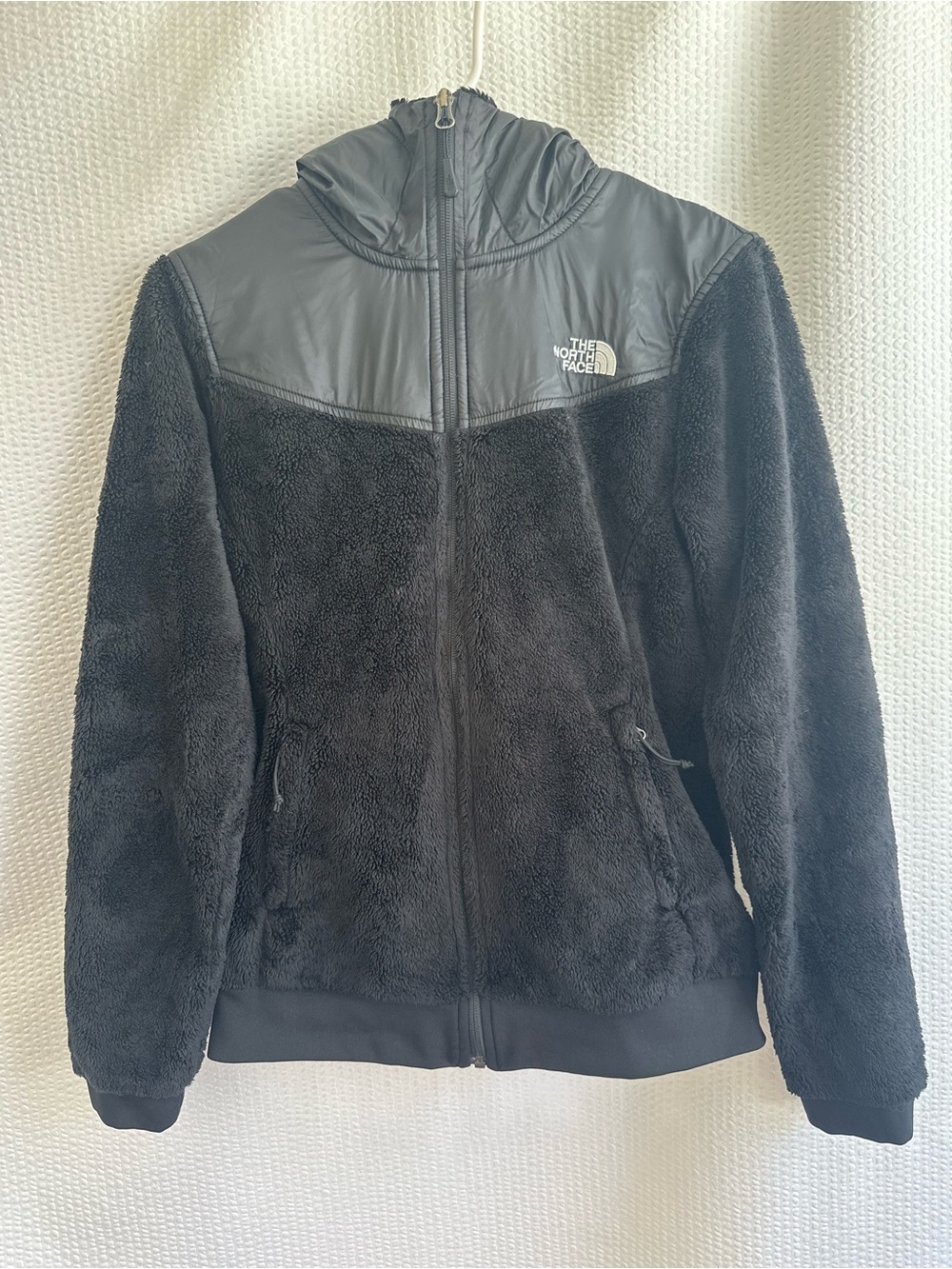 The North Face Oso Black Plush Fleece Hoodie Jacket Full Zip Women's Small